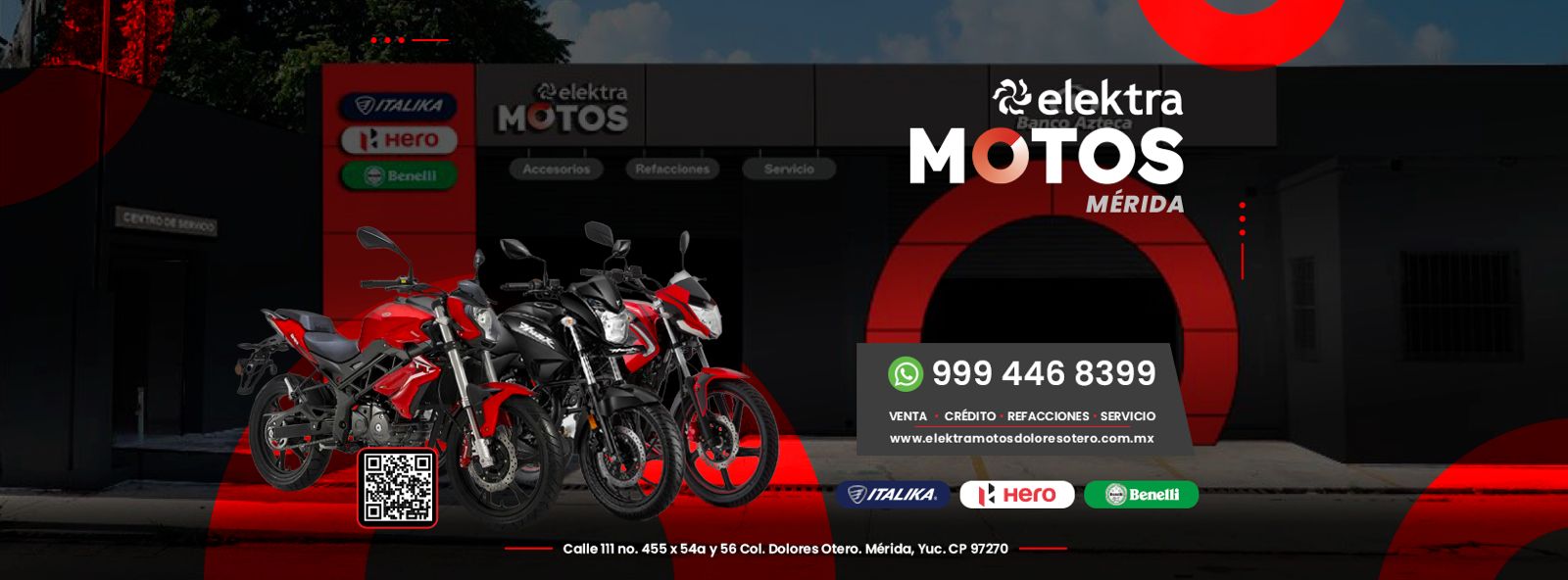 Fachada Elektra Motos