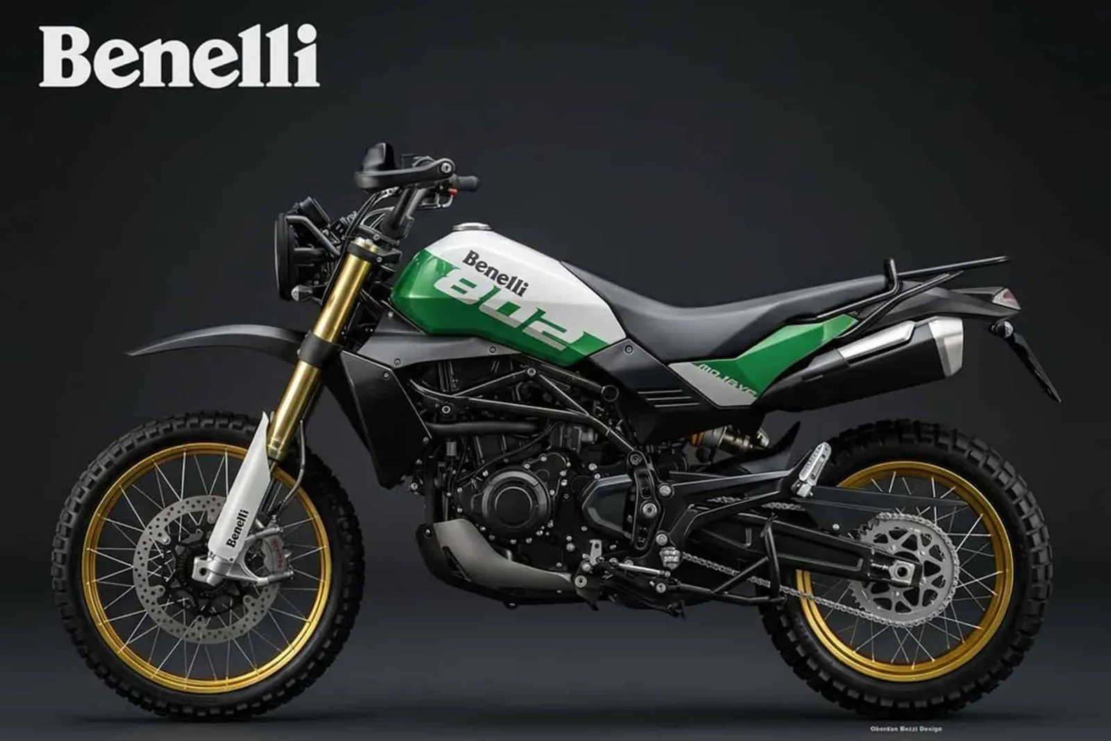 Así sería una Benelli 802 Mojave, una trail sencilla, ligera y con espíritu retro