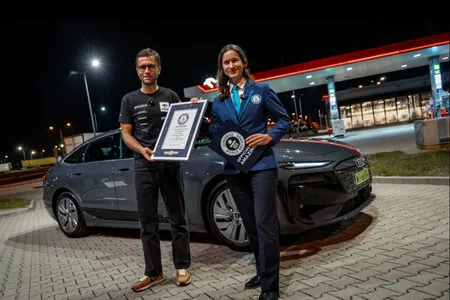 Un Audi A6 Sportback E-Tron acaba de firmar un nuevo récord Guinness como el vehículo eléctrico que mayor distancia ha recorrido con una carga en sus baterías